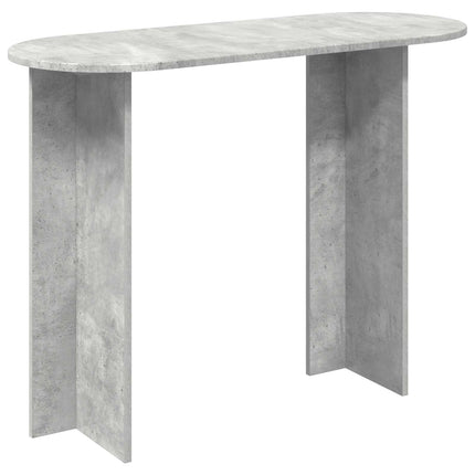 Konsolbord Betongrå 100 x 39,5 x 75 cm Konstrueret træ