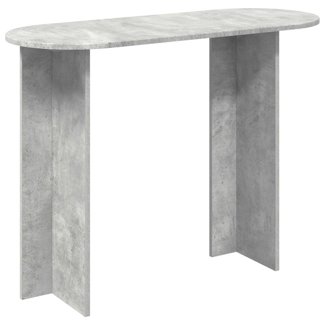 Konsolbord Betongrå 100 x 39,5 x 75 cm Konstrueret træ