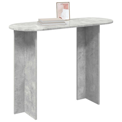 Konsolbord Betongrå 100 x 39,5 x 75 cm Konstrueret træ