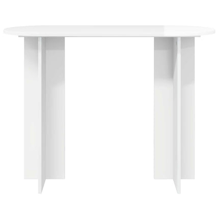 Konsolbord Hvid højglans 100 x 39,5 x 75 cm Konstrueret træ