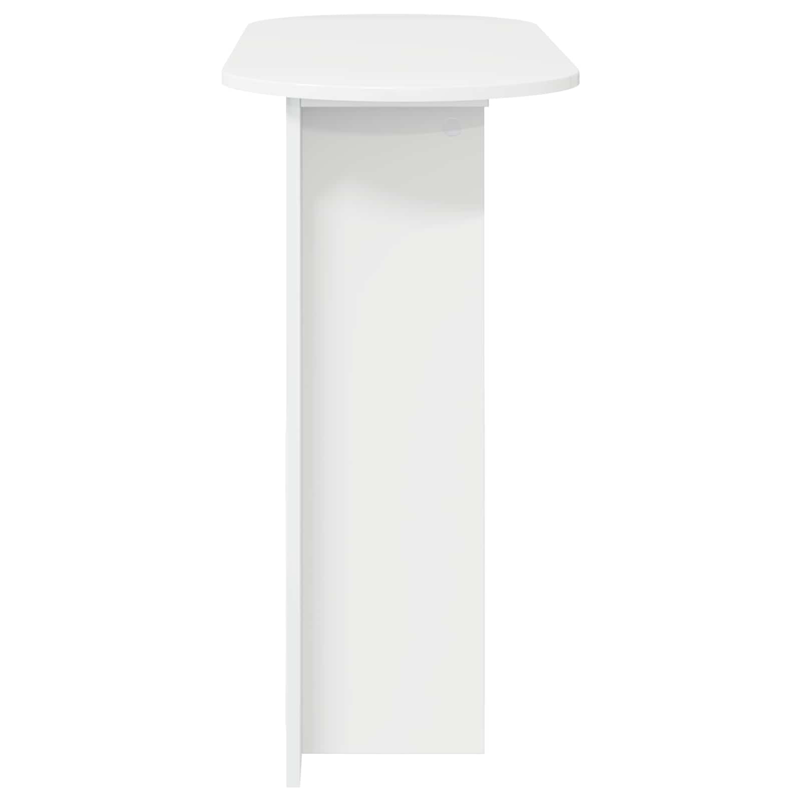 Konsolbord Hvid højglans 100 x 39,5 x 75 cm Konstrueret træ