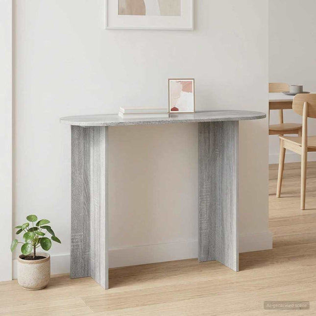 Konsolbord Grå sonoma-eg 100 x 39,5 x 75 cm Konstrueret træ