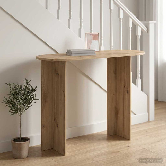 Konsolbord Artisan-eg 100 x 39,5 x 75 cm Konstrueret træ