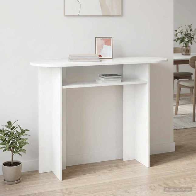 Konsolbord Hvid 100 x 39,5 x 75 cm Konstrueret træ