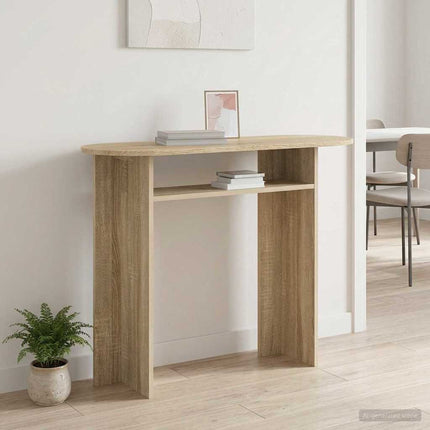 Konsolbord Sonoma-eg 100 x 39,5 x 75 cm Konstrueret træ
