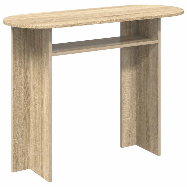 Konsolbord Sonoma-eg 100 x 39,5 x 75 cm Konstrueret træ