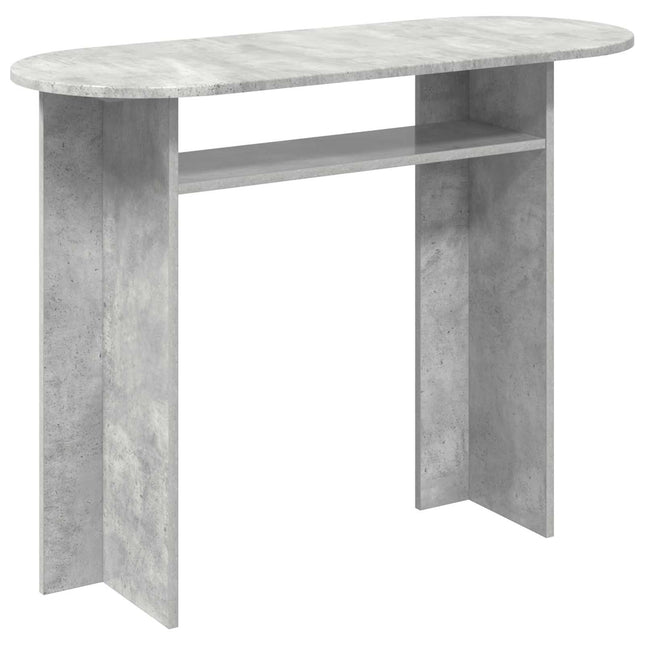 Konsolbord Betongrå 100 x 39,5 x 75 cm Konstrueret træ