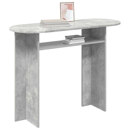 Konsolbord Betongrå 100 x 39,5 x 75 cm Konstrueret træ