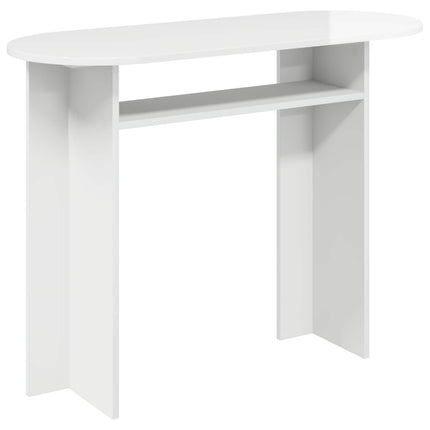 Konsolbord Hvid højglans 100 x 39,5 x 75 cm Konstrueret træ