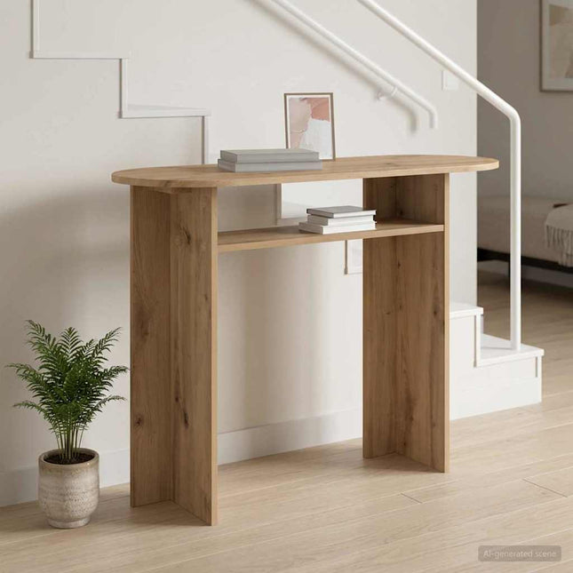 Konsolbord Artisan-eg 100 x 39,5 x 75 cm Konstrueret træ
