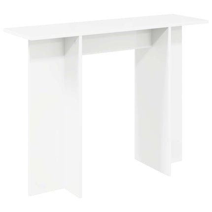 Konsolbord Hvid 100 x 30 x 75 cm Konstrueret træ