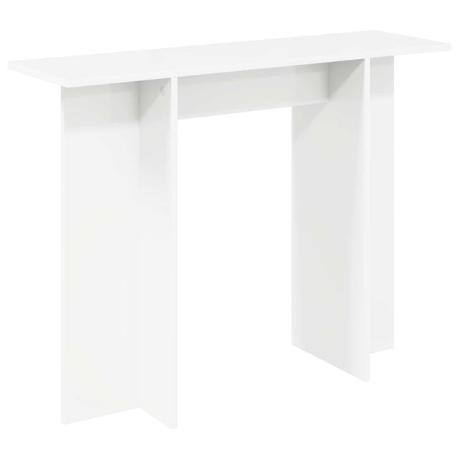 Konsolbord Hvid 100 x 30 x 75 cm Konstrueret træ