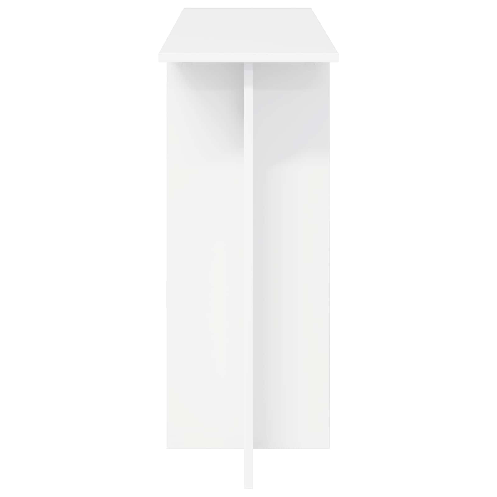 Konsolbord Hvid 100 x 30 x 75 cm Konstrueret træ