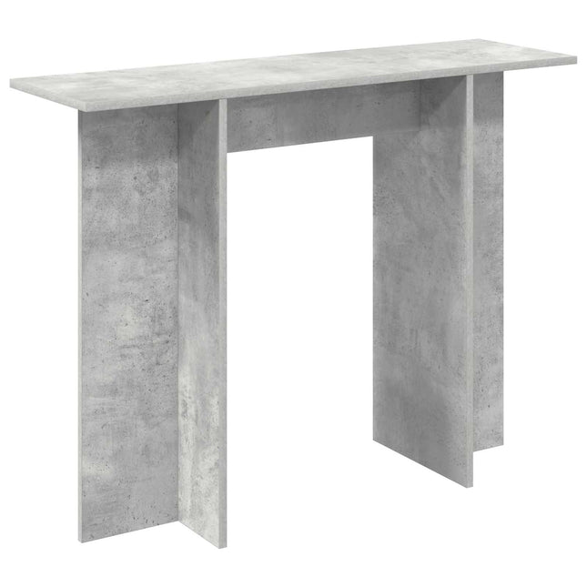 Konsolbord Betongrå 100 x 30 x 75 cm Konstrueret træ