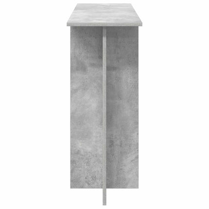 Konsolbord Betongrå 100 x 30 x 75 cm Konstrueret træ