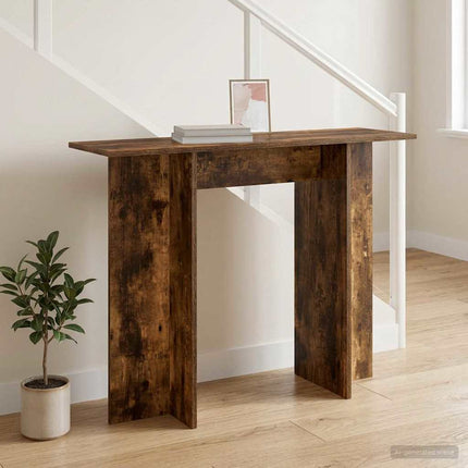 Konsolbord Røget Eg 100 x 30 x 75 cm Konstrueret træ