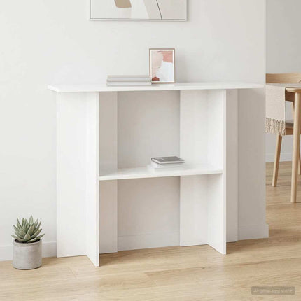 Konsolbord Hvid 100 x 30 x 75 cm Konstrueret træ