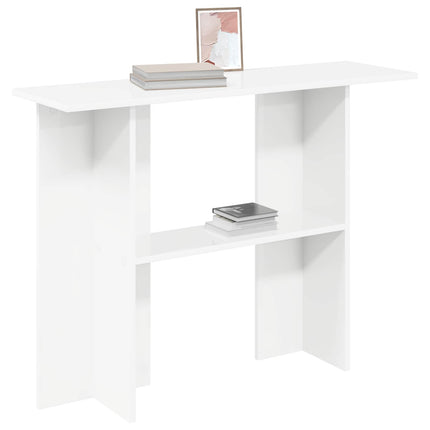 Konsolbord Hvid 100 x 30 x 75 cm Konstrueret træ