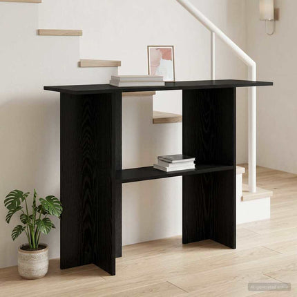 Konsolbord Sort eg 100 x 30 x 75 cm Konstrueret træ