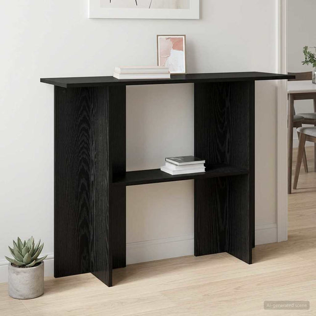 Konsolbord Sort eg 100 x 30 x 75 cm Konstrueret træ