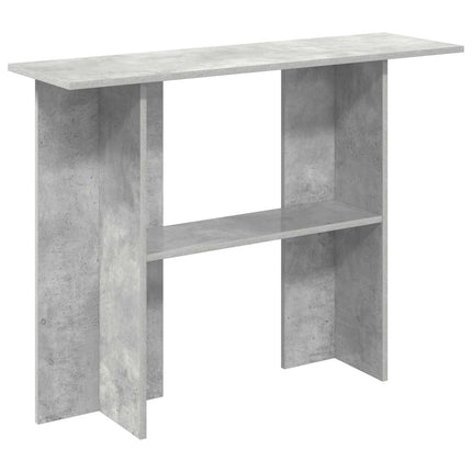 Konsolbord Betongrå 100 x 30 x 75 cm Konstrueret træ