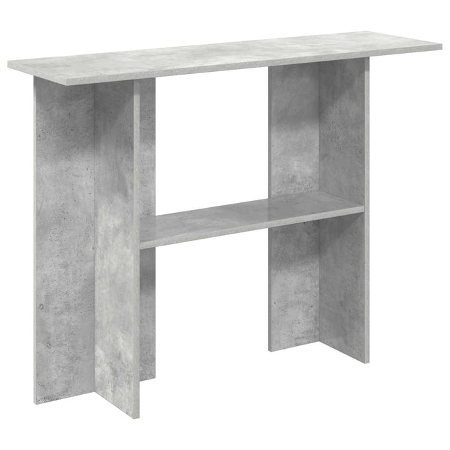Konsolbord Betongrå 100 x 30 x 75 cm Konstrueret træ