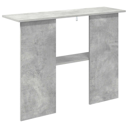 Konsolbord Betongrå 100 x 30 x 75 cm Konstrueret træ