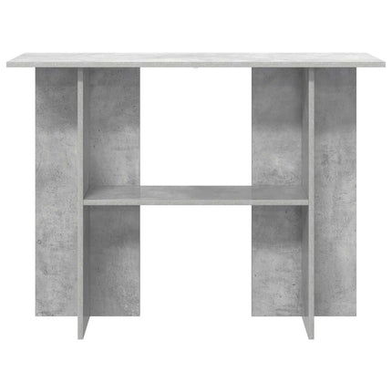 Konsolbord Betongrå 100 x 30 x 75 cm Konstrueret træ