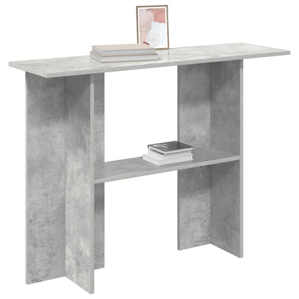 Konsolbord Betongrå 100 x 30 x 75 cm Konstrueret træ