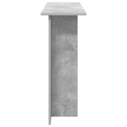 Konsolbord Betongrå 100 x 30 x 75 cm Konstrueret træ