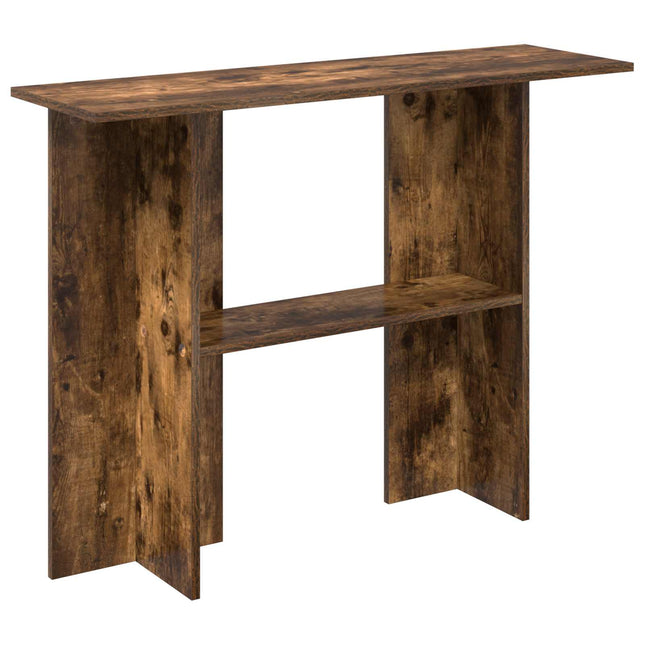 Konsolbord Røget eg 100 x 30 x 75 cm Konstrueret træ