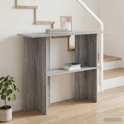 Konsolbord Grå sonoma-eg 100 x 30 x 75 cm Konstrueret træ