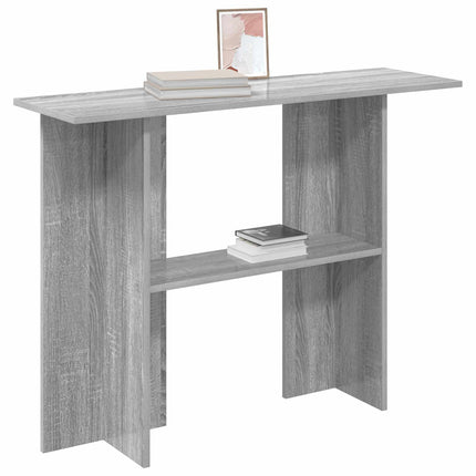 Konsolbord Grå sonoma-eg 100 x 30 x 75 cm Konstrueret træ