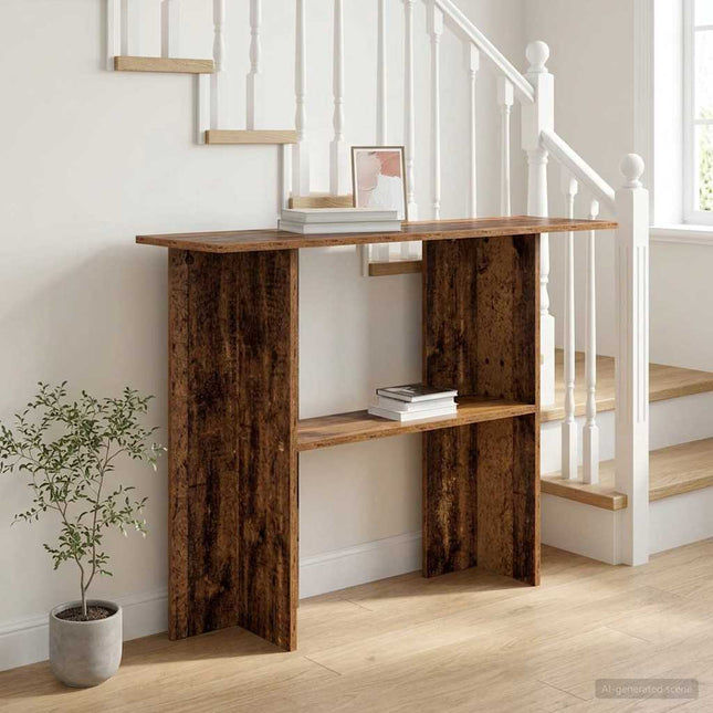 Konsolbord Gammelt træ 100 x 30 x 75 cm Konstrueret træ