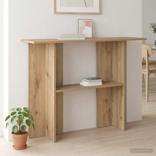 Konsolbord Artisan-eg 100 x 30 x 75 cm Konstrueret træ