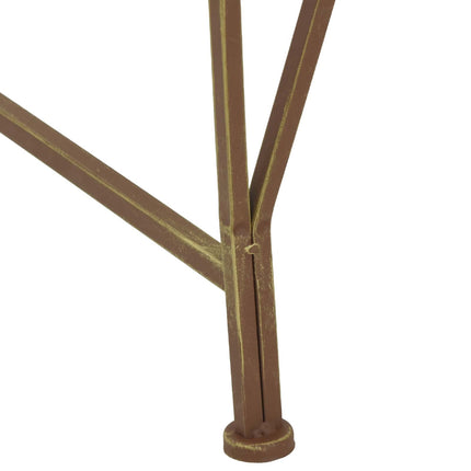 Træ Bænk 4-Antal sæder 160 x 80 x 44 cm Stål Antik Brun