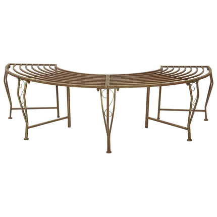 Træ Bænk 4-Antal sæder 160 x 80 x 44 cm Stål Antik Brun