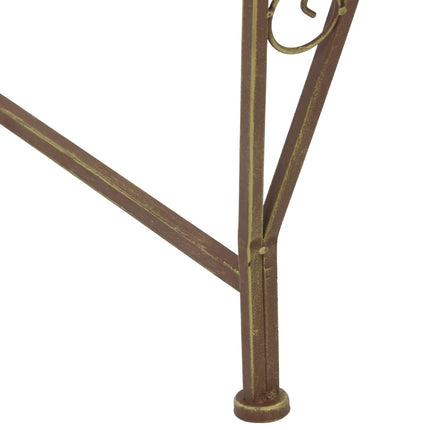 Træ Bænk 4-Antal sæder 160 x 80 x 89 cm Stål Antik Brun