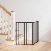 Hundedør 2 pcs Sort 60 x 80 cm Galvaniseret stål