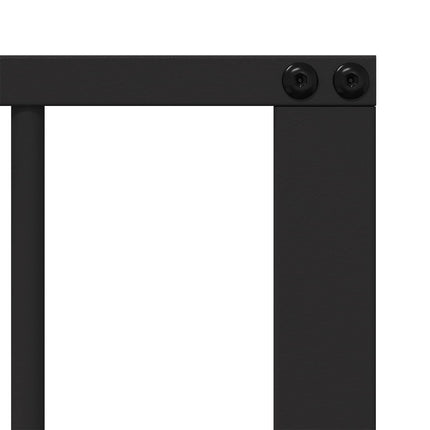 Hundedør 8 stk. Sort 60 x 80 cm Galvaniseret stål