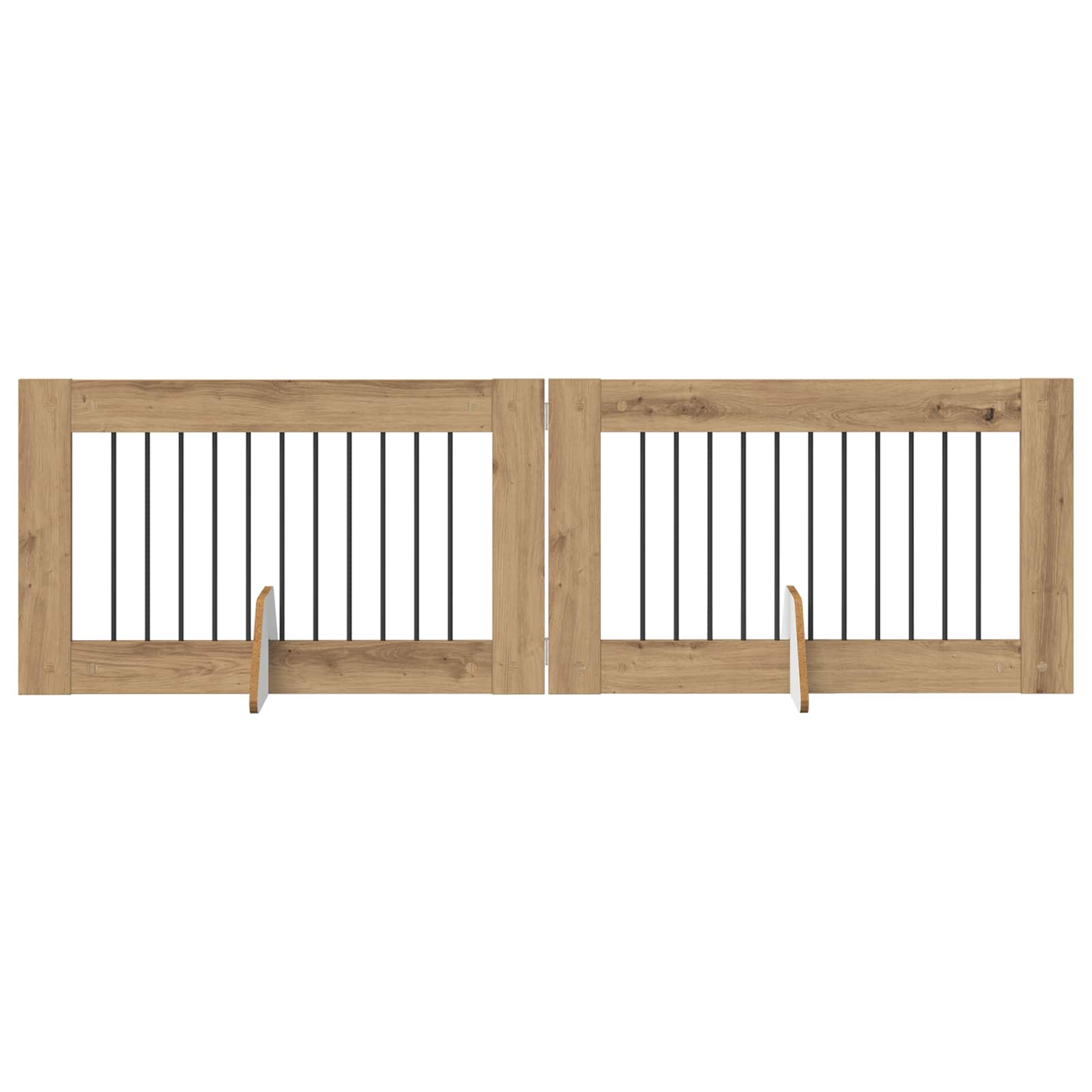 Hundehegn med stativer 2 pcs Artisan-eg 100 x 60 cm