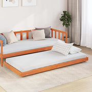 Sengestel Voks brun 80 x 200 cm Massiv fyrretræ
