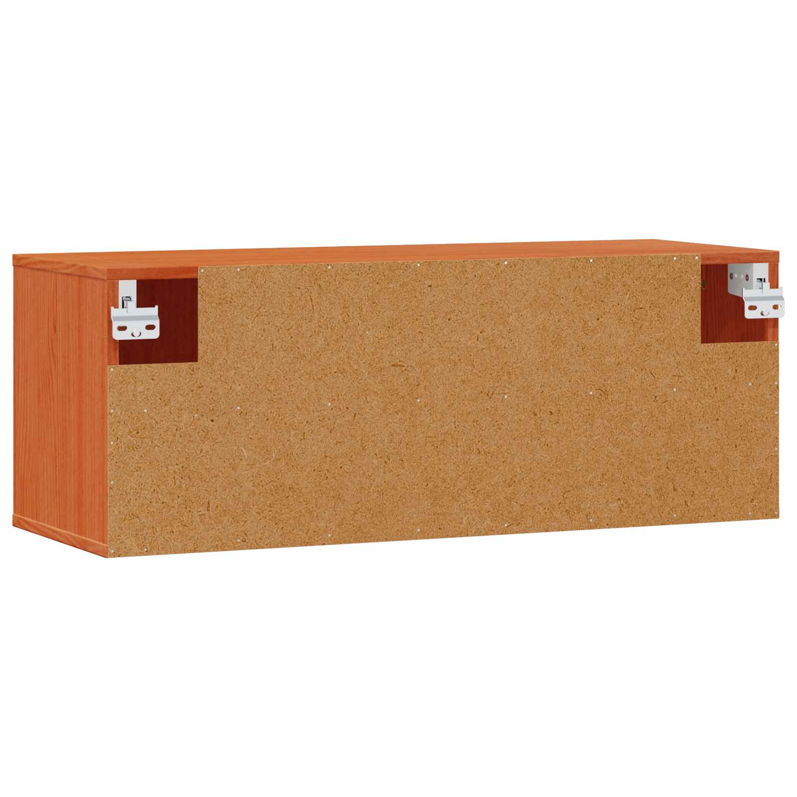 Vægskab med hylde Voks brun 80 x 30 x 30 cm Massiv fyrretræ
