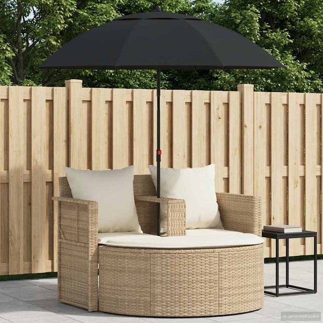 Havemøbelsofa 8 stk. polyrattan Beige og cremehvid