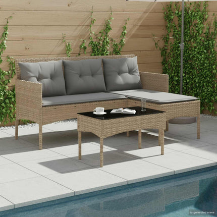 Havesofa Sæt 2 stk. polyrattan
