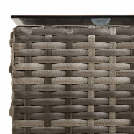 Havesofa Sæt 2 stk. Grå og Marineblå polyrattan