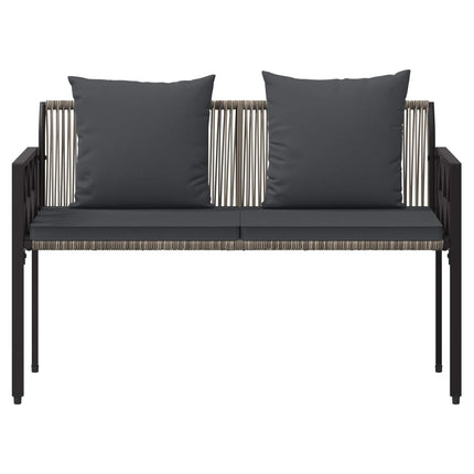 Udendørs bænke 2 -Seater 116 x 56 x 75 cm polyrattan