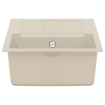 Vask Beige 780 x 500 mm 80% Kvarts og 20% Resin