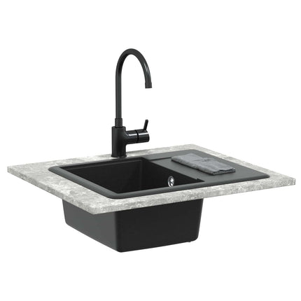Vask Sort 560 x 460 mm 80% Kvarts og 20% Resin