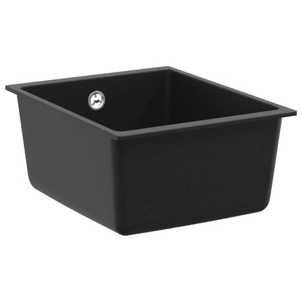 Vask Sort 370 x 460 mm 80% Kvarts og 20% Resin